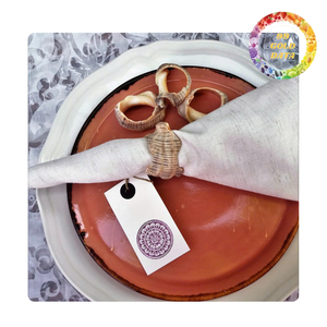 Anneaux de serviette de luxe coquillage | Accessoires de salle à manger et de banquet en vrac | Origine Vietnam - Product Image 4