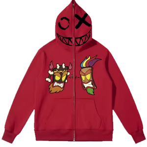 Sudadera con capucha para hombre de Algodón 100% con logotipo personalizado al por mayor, conjunto de ropa deportiva térmica de tela suave a la moda, impresión Digital, con capucha de invierno - Product Image 1