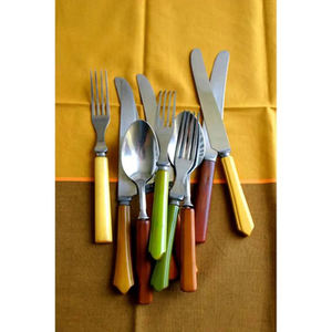 Ensemble de sept couverts en acier inoxydable de qualité supérieure, élégants ustensiles de cuisine, essentiels pour la table - Product Image 2