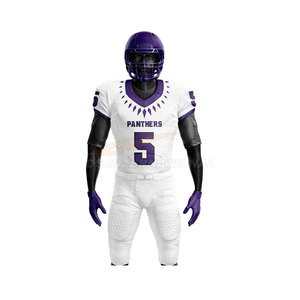 Uniforme de fútbol americano, uniforme de fútbol de poliéster, venta al por mayor, uniforme de fútbol americano, conjuntos de uniformes transpirables de secado rápido - Product Image 4