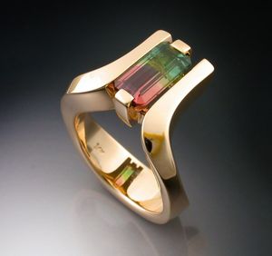 Anillos de Diamantes de Moda con Corte de Diamante Verde Intenso Cultivado en Laboratorio, Chapados en Plata de Ley 925, Certificados por IGI - Product Image 2