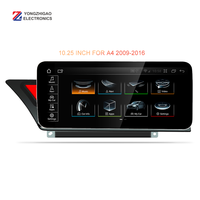 YZG 10,25 "8 Core Android 10 Carplay 4 + 32/64GB Radio Multimedia reproductor de DVD de navegación Android para Audi A4 B8 B7 B6 2009-2016