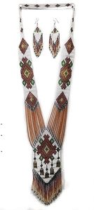 Collar de cuentas de resina hecho a mano para mujer - Product Image 4