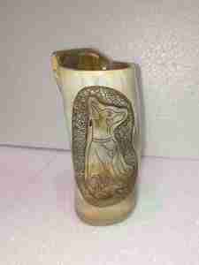 Gobelet en corne viking artisanal, original, médiéval, gobelet à boire en corne de bœuf, commande en gros - Product Image 4