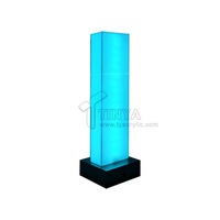 Boîte à Lumière Cube en Acrylique LED pour Magasin de Supermarché RVB, Boîte à Lumière Publicitaire d'Intérieur, Carré