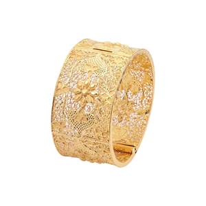 Wholesale Forming 14K 18K 24K <b>Gold</b> <b>Plated</b> Openable Kada & <b>Bangle</b>, Fashion Openable Kada, Brass <b>Gold</b> Filled Jewelry Oro Joyeria. - Product Image 1
