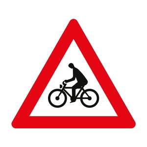 Panneaux de signalisation routière réfléchissants T-13 Levha pour vélos, pour la conduite nocturne et la visibilité - Product Image 1