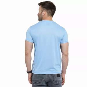T-shirts pour hommes en gros, surdimensionnés, de haute qualité, à manches courtes, en soie/coton, impression personnalisée, vêtements de rue - Product Image 6