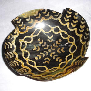 Bol et pot de service en corne d'agate naturelle à la mode fabriqués à la main de la meilleure qualité pour la vente de restaurants de l'Inde. - Product Image 4