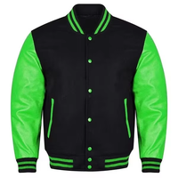 Blouson universitaire pour homme style baseball avec fermeture éclair et logo respirant – Collection Printemps – Vente en gros