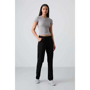 Pantalones Deportivos TOMMYLIFE para Mujer, Azul Marino, Corte Holgado, Estilo Clásico, Bolsillos con Detalle de Piedras - Joggers Cómodos de Mezcla de Algodón - Product Image 4