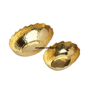 Customized Design Hammered Eco-Friendly Metal <b>Chocolate</b> Bowl Gold Finished Classic Stylish Multi-functional <b>Wedding</b> Bowl - Product Image 3