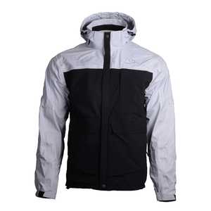OAAX Coupe-vent à coque souple à revêtement imperméable pour homme Style fitness décontracté avec remplissage en polyester Veste coupe-vent résistante à l'eau - Product Image 1