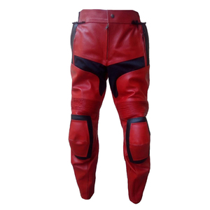 Pantalones de cuero para hombre de alta calidad hechos en fábrica, ropa deportiva de cuero de la mejor calidad para adultos, gran oferta en pantalones con nombre de equipo de carreras - Product Image 5