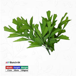 Fábrica de Flores Artificiales, Ramo de Hojas Verdes de Plástico, Follaje Decorativo, Arbusto de Hojas Perennes de Alta Simulación para Arreglos Florales - Product Image 1
