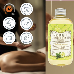 Aromathérapie, massage relaxant, soin hydratant de la peau, soin de luxe premium, thé vert au jasmin, 200 ml, massage corporel professionnel en spa - Product Image 2
