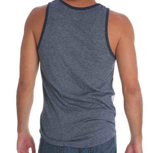 เสื้อกล้าม100% ผู้ชายผ้าคอตตอนย้อมสีและแห้งเร็วมาใหม่โลโก้ตามสั่ง - Product Image 4