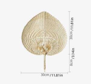 Artesanía de proveedor vietnamita, venta al por mayor, abanicos de mano tejidos artesanales de bambú personalizados, regalo y decoración tradicional más vendidos - Product Image 2