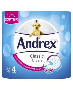 Rouleaux de toilette Andrex Gentle Clean-Paquet de 45 rouleaux de papier toilette-Achetez en gros des rouleaux de toilette-Doux et doux pour la peau de votre famille - Product Image 4