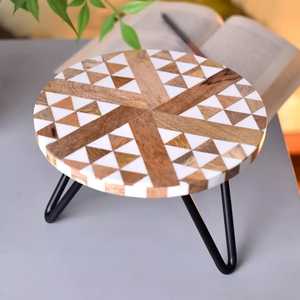 วัสดุไม้สำหรับงานนำเสนอเค้กแบบฝังทำจากเรซินสำหรับวันเกิด - Product Image 1