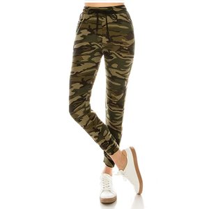 Joggers de camouflage de haute qualité pour femmes Nouveau design Pantalon décontracté doux avec taille élastique et poche taille moyenne pour l'été! - Product Image 2