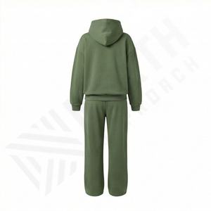 Ensemble de survêtement d'hiver 2-en-1 respirant en coton 100 % pour femme, style personnalisé, vêtements de sport haut de gamme, collection 2025 - Product Image 2