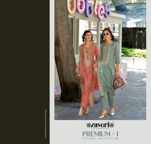 Vente en gros dernier travail de broderie fantaisie indien pakistanais coton femmes fête/mariage porter Maruti mode Kurtis ensemble Pent Organza - Product Image 6