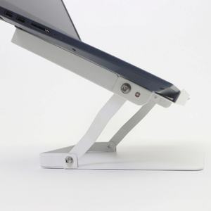 Support pour ordinateur portable en métal réglable d'origine coréenne QDESK, compatible avec iPad, blanc/noir, pour le bureau et la maison - Product Image 4