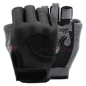Guantes de entrenamiento transpirables Levantamiento de pesas Guantes de ejercicio de gimnasio sin dedos Espalda abierta curvada para guantes de levantamiento de pesas - Product Image 1