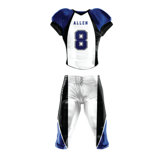 Ensembles d'uniformes de football américain sur mesure de haute qualité, maillot et short respirants avec design et logo uniques - Product Image 5