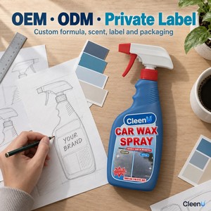 Cera Liquida Spray per Auto 500ml Carnauba Lucidante Spray Anti-Idrorepellente per Vernice Auto Moto Cromo OEM Private Label - Product Image 6