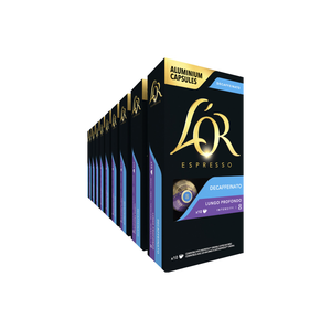 Auténtico L'OR Lungo Profondo Descafeinado, 10 Cápsulas, de los Mejores Granos de Café, a Granel para Mercados Internacionales de Exportación - Product Image 1