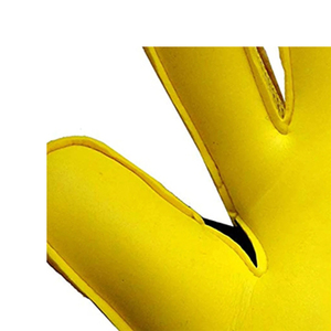 Gants de gardien de but KATBROS INDUSTRY jaunes et bleus en PU antidérapants, à doigts complets, avec fermeture auto-agrippante réglable et motif en caoutchouc en relief - Product Image 4
