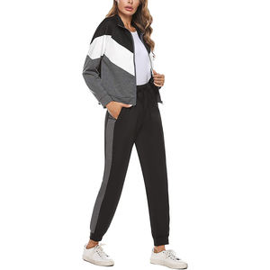Ensemble deux pièces en coton respirant antibactérien de haute qualité / Ensemble deux pièces surdimensionné pour femmes d'hiver, logo personnalisé, survêtement 2026 - Product Image 5