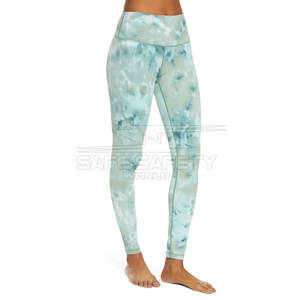 Mallas de yoga sin costuras para mujer de alta calidad, pantalones de cintura elástica con estampado de logotipo personalizado, recién llegados, fabricados en Pakistán - Product Image 4