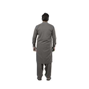 Ensemble de vêtements d'extérieur pour homme en coton mélangé gris fumé E-30, sans impression - Product Image 3