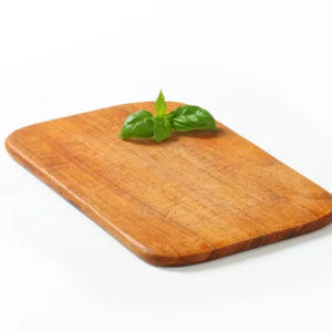 Planche à découper en bois de forme rectangulaire simple pour ustensiles de cuisine, écologique et durable, fabriquée à la main en Inde - Product Image 1