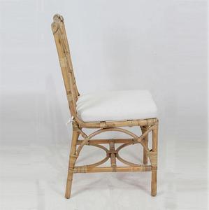 Silla de Comedor de Ratán Estilo Boho al por Mayor, Silla Lateral de Mimbre Tejida a Mano Natural para Interiores, OEM ODM, Directo de Fábrica en Vietnam - Product Image 4