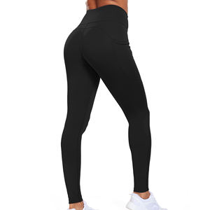 Pantalones desnudos de cintura alta, mallas para mujer, cintura elástica, compresión elástica, mallas de Yoga para levantamiento de glúteos para mujer - Product Image 2