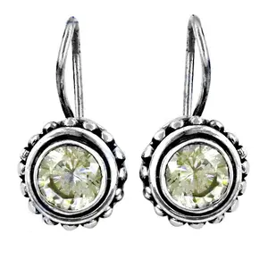 Pendientes de Botón Redondos de Plata de Ley 925 con Piedras Preciosas para Mujer, Modernos y Elegantes, para Bodas, Compromisos, Fiestas, Regalo de Joyería con Diamantes, Circonitas y Perlas - Product Image 1