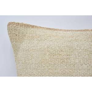 Tapis en laine macramé beige de 12x24 pouces avec motif tissé vintage antidérapant écologique amovible et lavable - Product Image 2