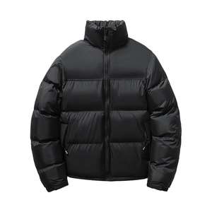 Men's High Street Style Winter <b>Vest</b> with Zipper <b>Black</b> Quilted Down Waterproof Puffer Winter Sleeveless Jacket - Product Image 4