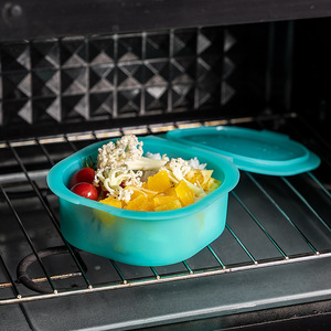 3 paquets de boîtes de conservation en silicone de qualité alimentaire Boîtes de stockage de légumes et de viande pour réfrigérateur Boîte à lunch pour <span class=keywords><strong>sandwich</strong></span> aux fruits de cuisine congelée - Product Image 4