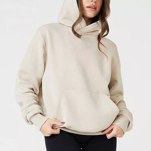 Enerup Custom Women's Cropped Hoodies Sudaderas Plain Pullover Girls Hoodies Set - Product Image 1