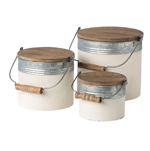 ภาชนะเก็บของชุบสังกะสีทำด้วยมือกล่องเก็บอาหารที่ออกแบบอย่างยอดเยี่ยมที่เก็บแบบตั้งโต๊ะที่ทันสมัยสำหรับใช้ในบ้านและเครื่องครัว - Product Image 6