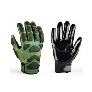Guantes de fútbol americano para liniero, palma acolchada para resistencia a impactos, guantes de fútbol americano de alta adherencia y palma acolchada duradera - Product Image 5