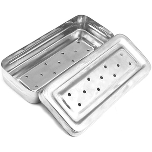 ถาดสแตนเลสแบบกลวง 17x7x3 ซม. กล่องใส่เครื่องมือแบบมีรู คุณภาพพรีเมียม มาตรฐานความปลอดภัยแบบแมนนวล MOL - Product Image 2