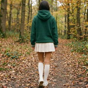 Sweat à capuche en molleton de coton vert forêt, patch en chenille vintage, broderie 3D, tie-dye, 1998, surdimensionné, poignets rayés, écologique - Product Image 2