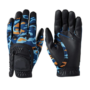 Gants de golf en peau de mouton à imprimé floral, en microfibre de polyester, fermeture réglable, vêtements de sport pour femmes, hommes et enfants, avec logo - Product Image 6
