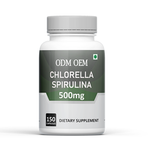 Chlorella Spirulina 500mg, Suplementos Herbales Nutritivos, Marca Privada, Tabletas de Chlorella Spirulina Veganas Orgánicas al por Mayor - Product Image 1